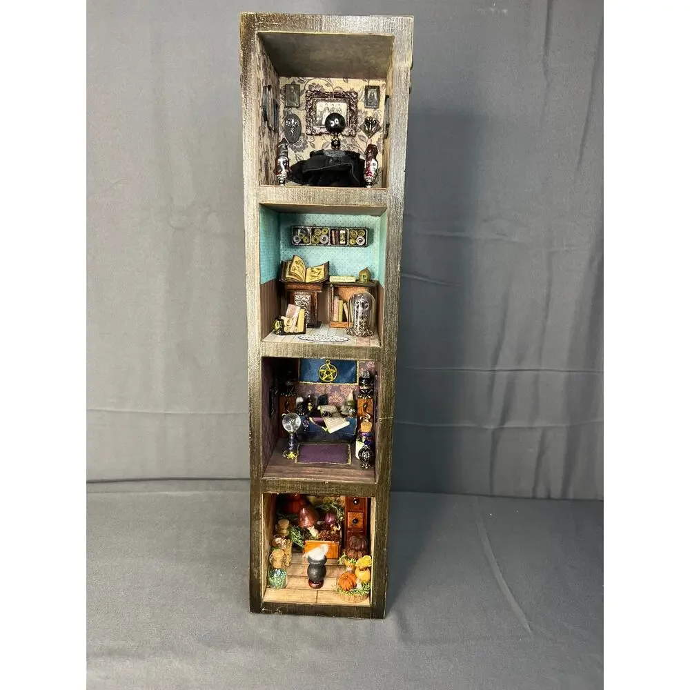 Handmade Book Nook Diorama Occult Witchy